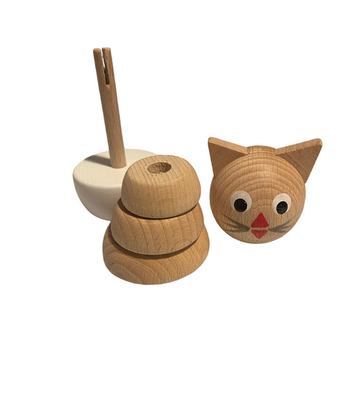 Wooden Cat Stacking Puzzle - Victoria