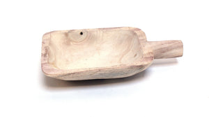 Wooden scoop bowl