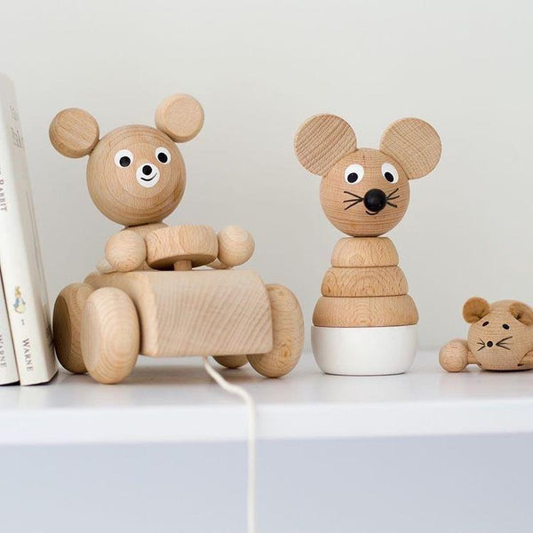 Wooden Mouse Stacking Puzzle - Hobbs